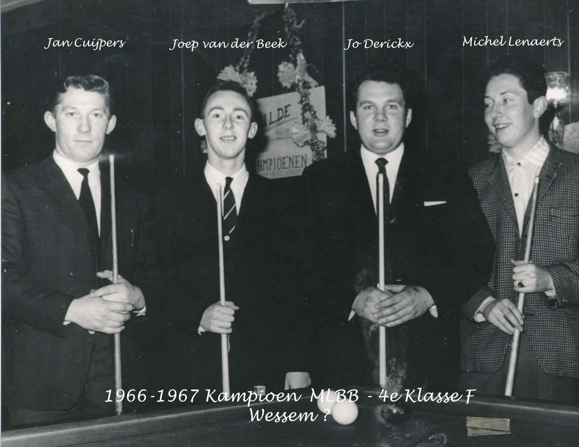 Kampioen BC Wessem seizoen 1966 - 1967