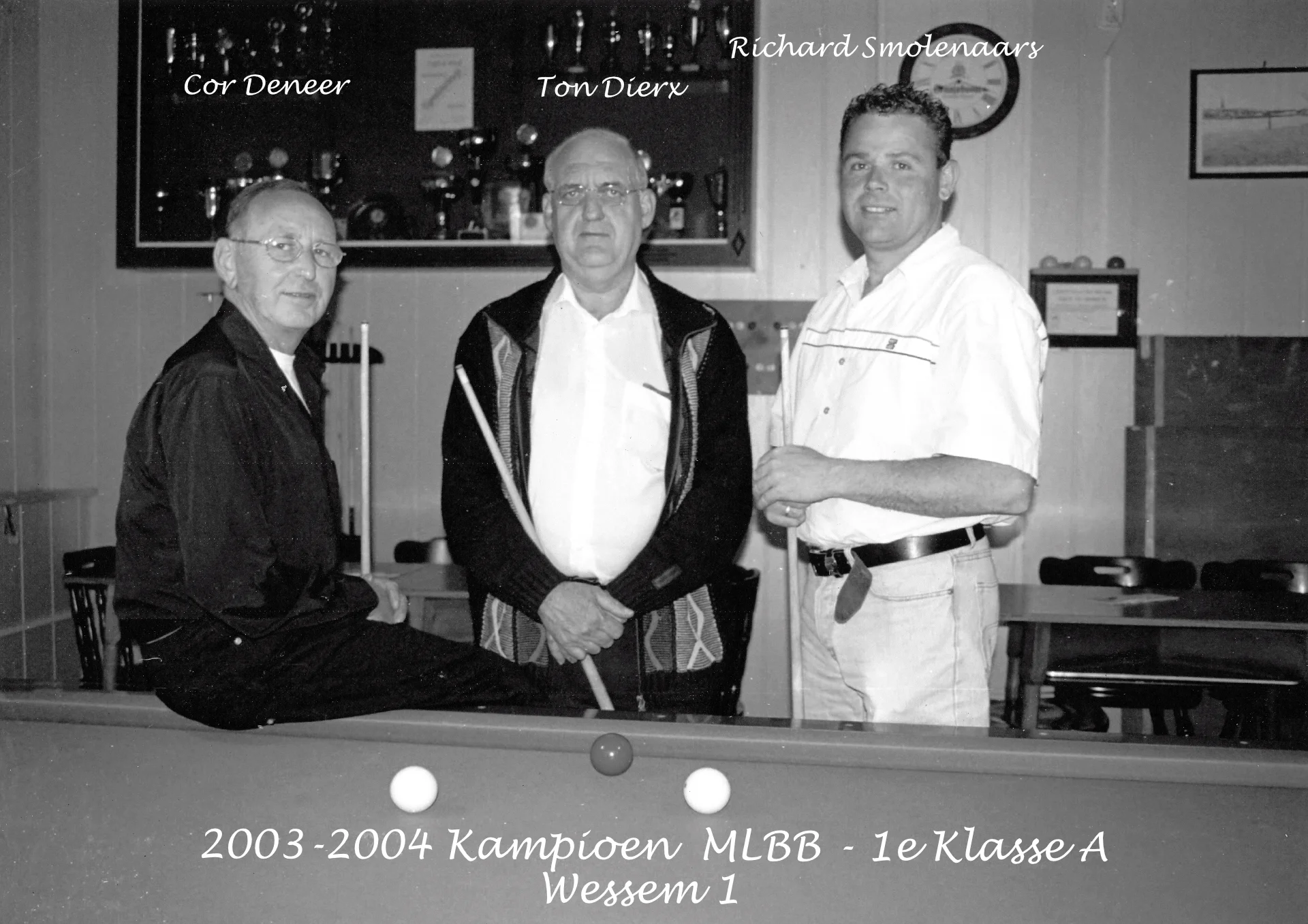 Kampioen BC Wessem seizoen 2003 - 2004