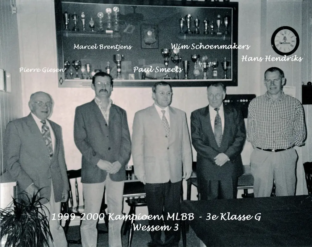 Kampioen BC Wessem seizoen 1999 - 2000